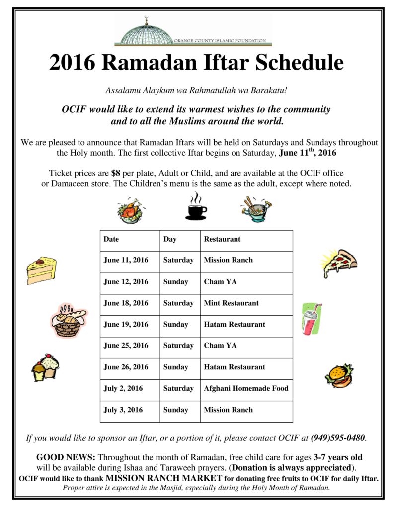 iftarschedule